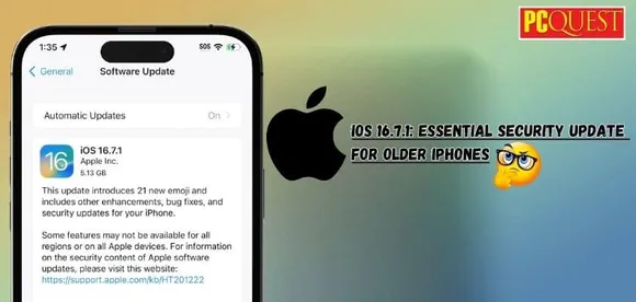iOS 16.7.1 Essential Security Update for Older iPhones