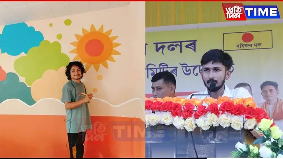 Graffiti artist Marshall Baruah and youth leader Angkuman Bordoloi, arrested over a derogatory mural, have been granted bail