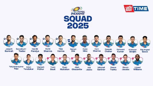 MI Team 2025 Players List, Price