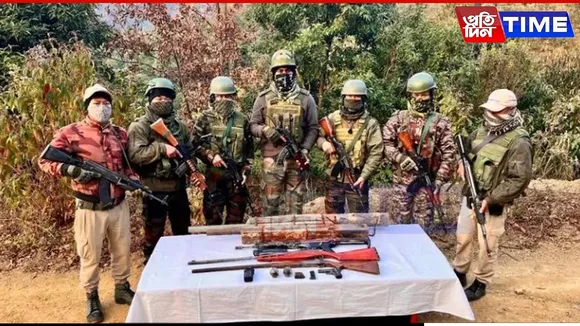Weapons seized in Manipur