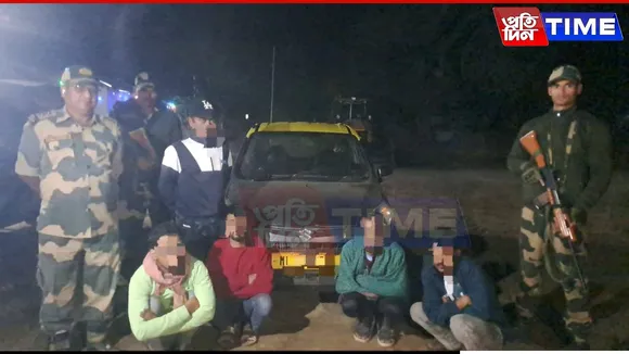 BSF Meghalaya Foils Illegal Border Crossing Bid, Nabs Five