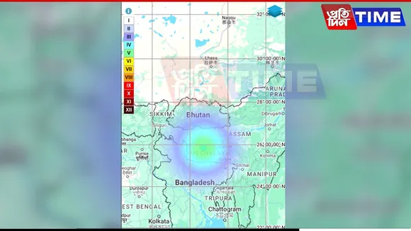 Earthquake of 4.1 Magnitude Strikes Meghalaya, Tremors Felt in Guwahati