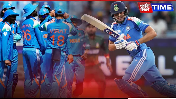 Champions Trophy: Gill's Century Guides India to 6-Wicket Victory Over Bangladesh