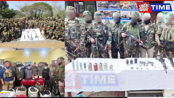 War-Like Stores and Weapons Recovered in Manipur; 16 Militants Nabbed