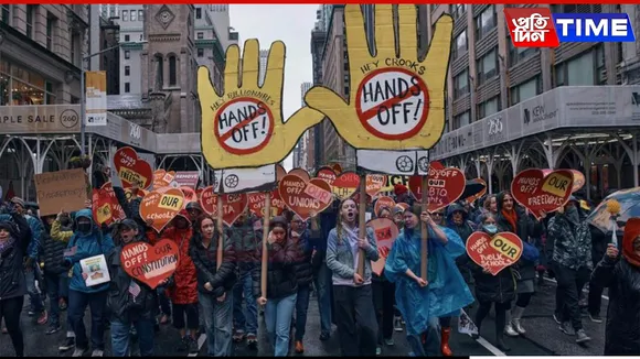Angry Americans Say Trump Is ‘Tearing Country Apart’ Amid Striking ‘Hands Off’ Protests