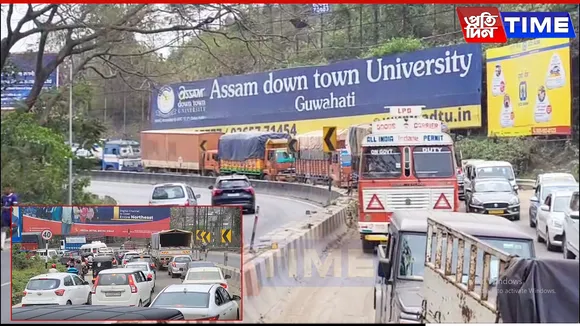 Guwahati: NHAI Shifts to Nighttime Bituminous Work, Traffic Returns to Normal