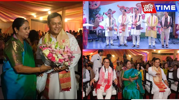 Union Minister Sarbananda Sonowal celebrates Assamese New Year in Delhi