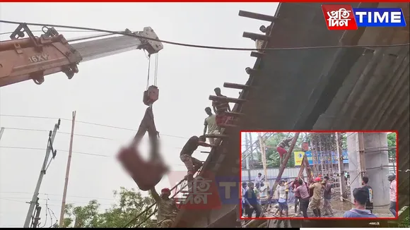 Guwahati: Labour Critically Injured After Electrocution at Flyover Construction Site