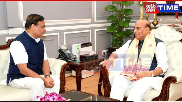 Assam CM meets Defence Minister; seeks intervention in establishing Defence Corridor 