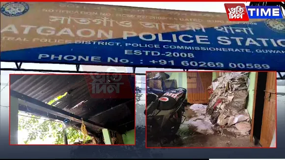 Satgaon Police Station Wades Through Floods, Files Under Threat