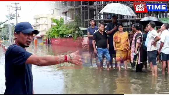 Angry Flood-Hit Rukminigaon Residents Confront BJP MP Bijuli Kalita Medhi