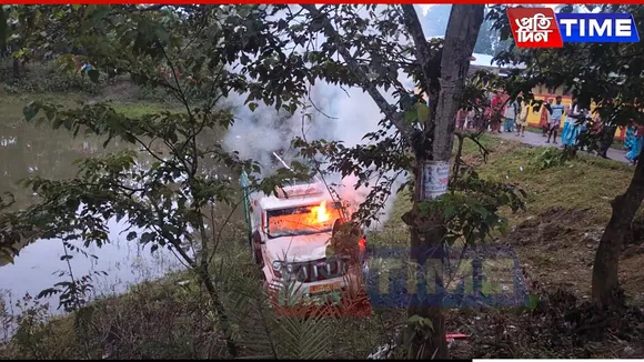 Cattle Theft in Mayong: Truck Set on Fire, Three Thieves Nabbed by Locals in Assam