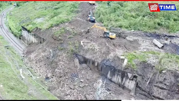 Over 50,000 Cubic Metres of Debris Block Rail Line in Lumding–Badarpur Section