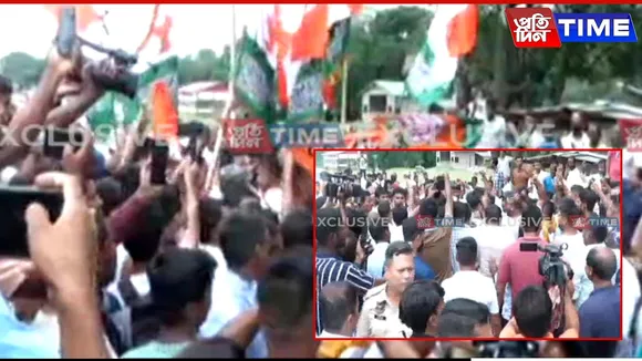 Congress Protest at Garukhuti Turns Chaotic