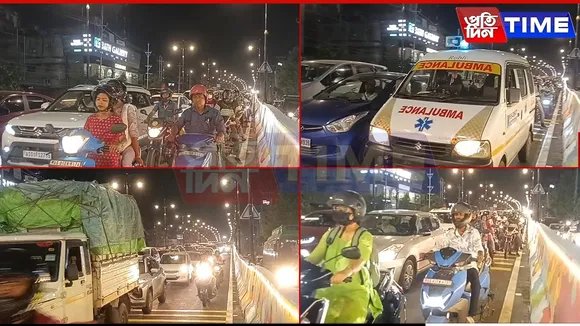 Guwahati: Day After Launch, Bhagadatta 2 Flyover Sees Massive Traffic Jam
