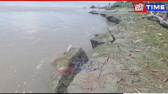Portions of Riverbank Vanish Near CM’s Office in Assam's Dibrugarh