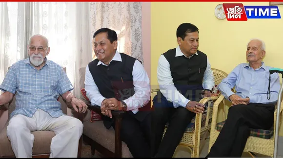 Union Minister Sonowal Engages with Eminent Assam Intellectuals in Guwahati