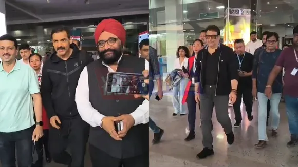 Bollywood Stars Govinda and John Abraham Arrive in Guwahati for Separate Engagements