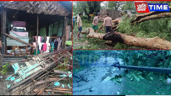 Storm Lashes Assam: One Dead, Child Injured, Widespread Destruction Across Several Districts