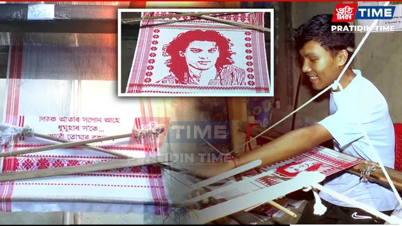 How a Young Weaver from Tamulpur Brought Zubeen Garg to Life on His Loom