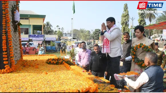Patharughat Peasant Revolt: Atul Bora Pays Homage to Martyrs on Krishak Swahid Diwas