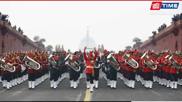Vijay Chowk Hosts Beating Retreat to Mark End of Republic Day Events