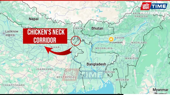 India's Siliguri Corridor also called the Chicken's Neck Corridor