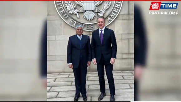 US-India Ties Strengthen as Envoys Meet in China, Focus on Trade and Quad