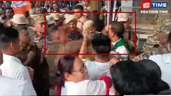 Assam Congress filed an FIR against DCP Mrinal Deka for alleged assault