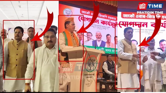 Bhupen Borah joined the BJP today wearing the same jacket he wore when he was attacked in 2024