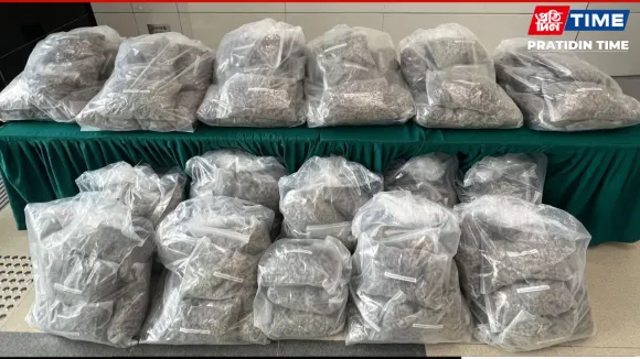 The South Salmara-Mankachar police in Assam seized cannabis and arrested two people in a raid