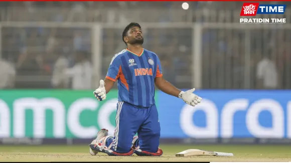 Sanju Samson helped India beat West Indies to enter the semifinals of the ICC T20 World Cup