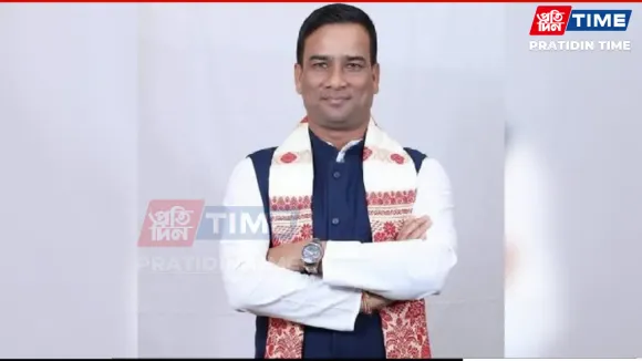 Former Congress leader Ratul Kalita joined BJP today