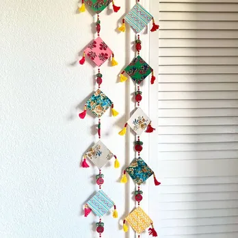 Upcycled Fabric Wall Hangings
