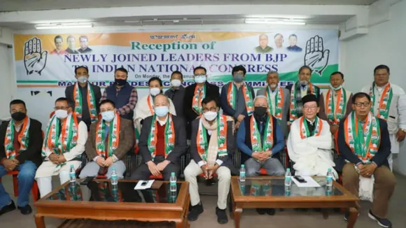 Manipur: BJP MLA, 2 Other Leaders Join Congress Ahead Of Polls