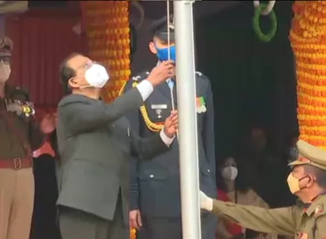 Guwahati: 73rd Republic Day Observed In Khanapara, Guv Mukhi Unfurls Tri-Colour