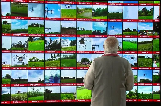 PM Modi Launches 100 Kisan Drones, Says Sector Will Give New Leadership