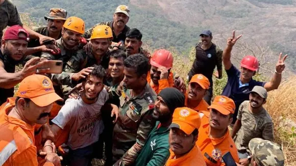 Kerala: Youth Trapped in Hill Cleft Rescued by Army