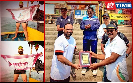 Assam’s Elvis Ali Swims Across 200 km Indo Arabian Gateway 