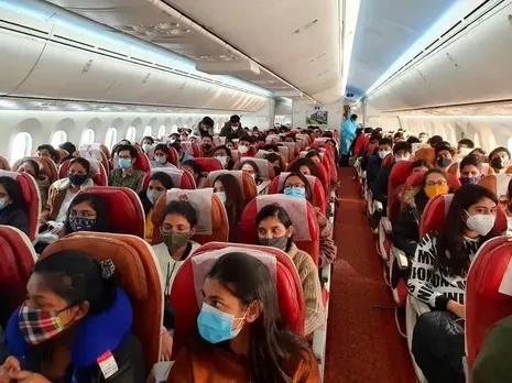 Flight Carrying Sumy Evacuees Lands In Delhi