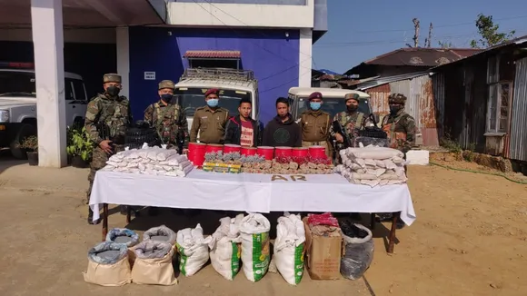 Huge Cache Of Explosives Seized In Mizoram, 2 Held