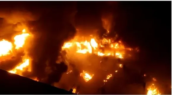Assam: Fire at Sack Making Industry Still Burning