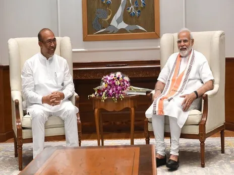 Manipur CM N Biren Singh Calls on PM Modi