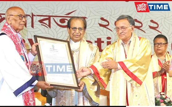 Eminent Writer Rongbong Terang Conferred D.Litt. Degree 