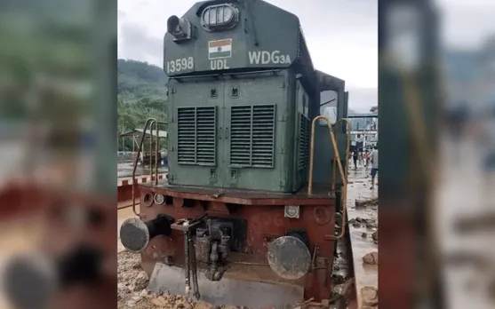 Train Services Affected Due To Flooding At Haflong Railway Station