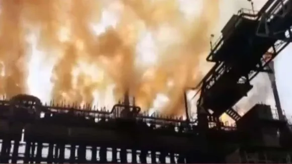 Massive Fire At Tata Steel Plant In Jamshedpur