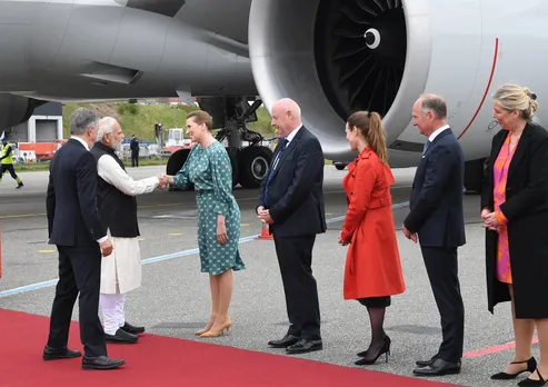 PM Modi Arrives In Denmark On 2nd Day Of Europe Visit