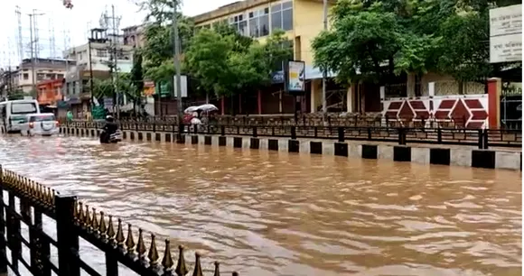 Heavy Downpour in Guwahati for 2nd Day, Waterlogging in Several Areas