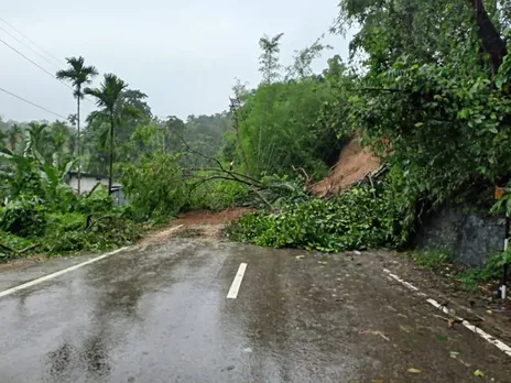 Silchar-Guwahati Road Blocked after Landslides due to Heavy Rainfall 