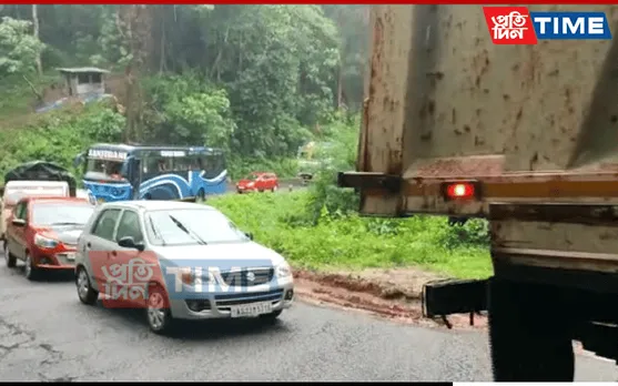 Assam: Massive Tree Falls On NH-37 In Kaliabor, Blocks Traffic